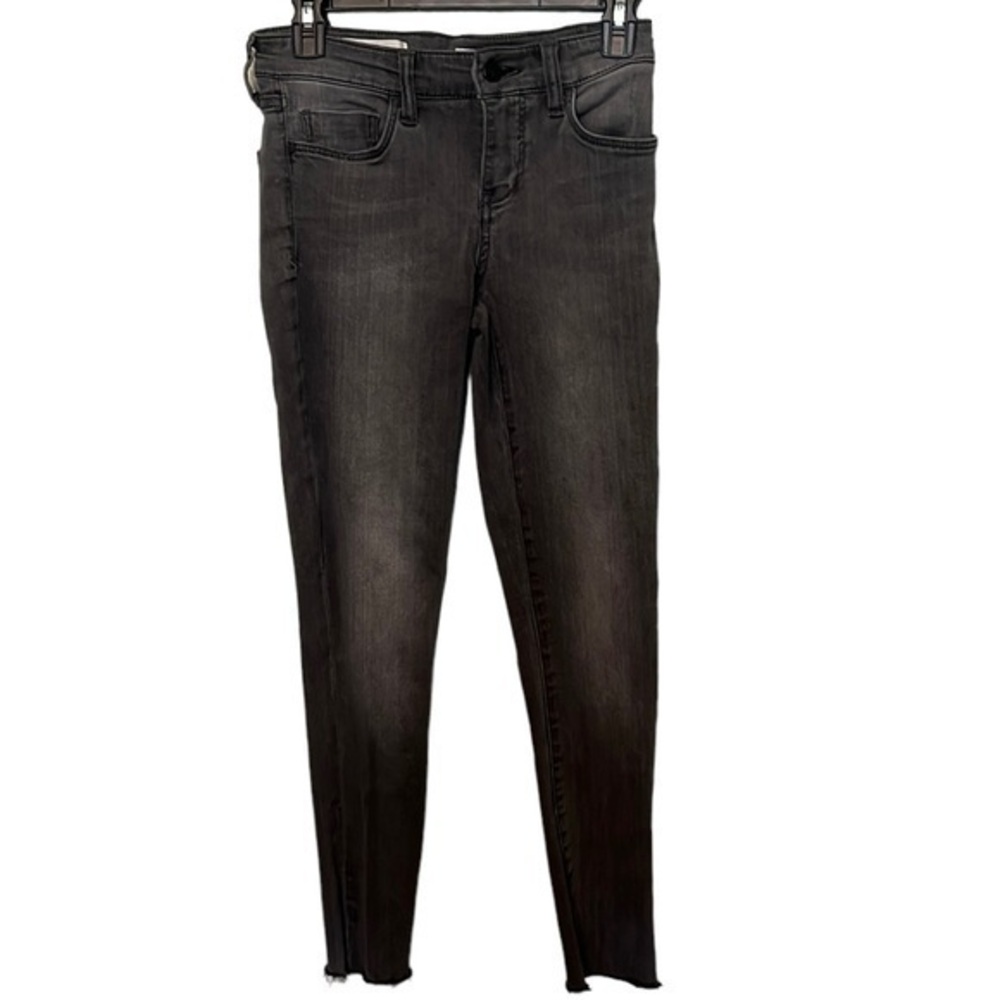 Pilcro and the letterpress Stet skinny ankle jeans raw hems Size 26